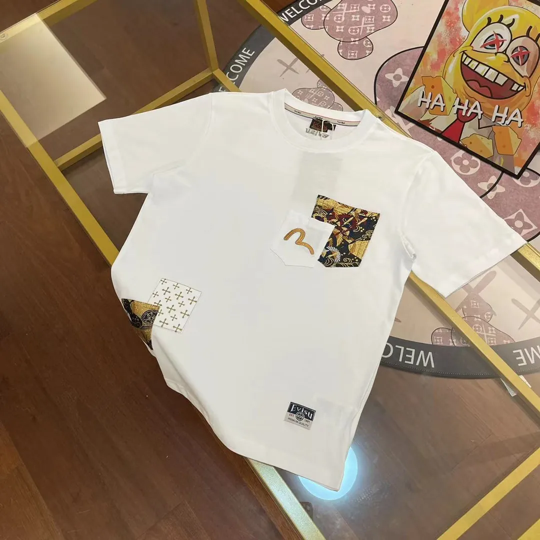 EVISU 2024New Arrival T White Size：S-XXL S 44 96 68 100-120 M 46 102 70 120-140 L 48 108 72 140-160 XL 50 116 74 160-180 XXL 52 122 76 180